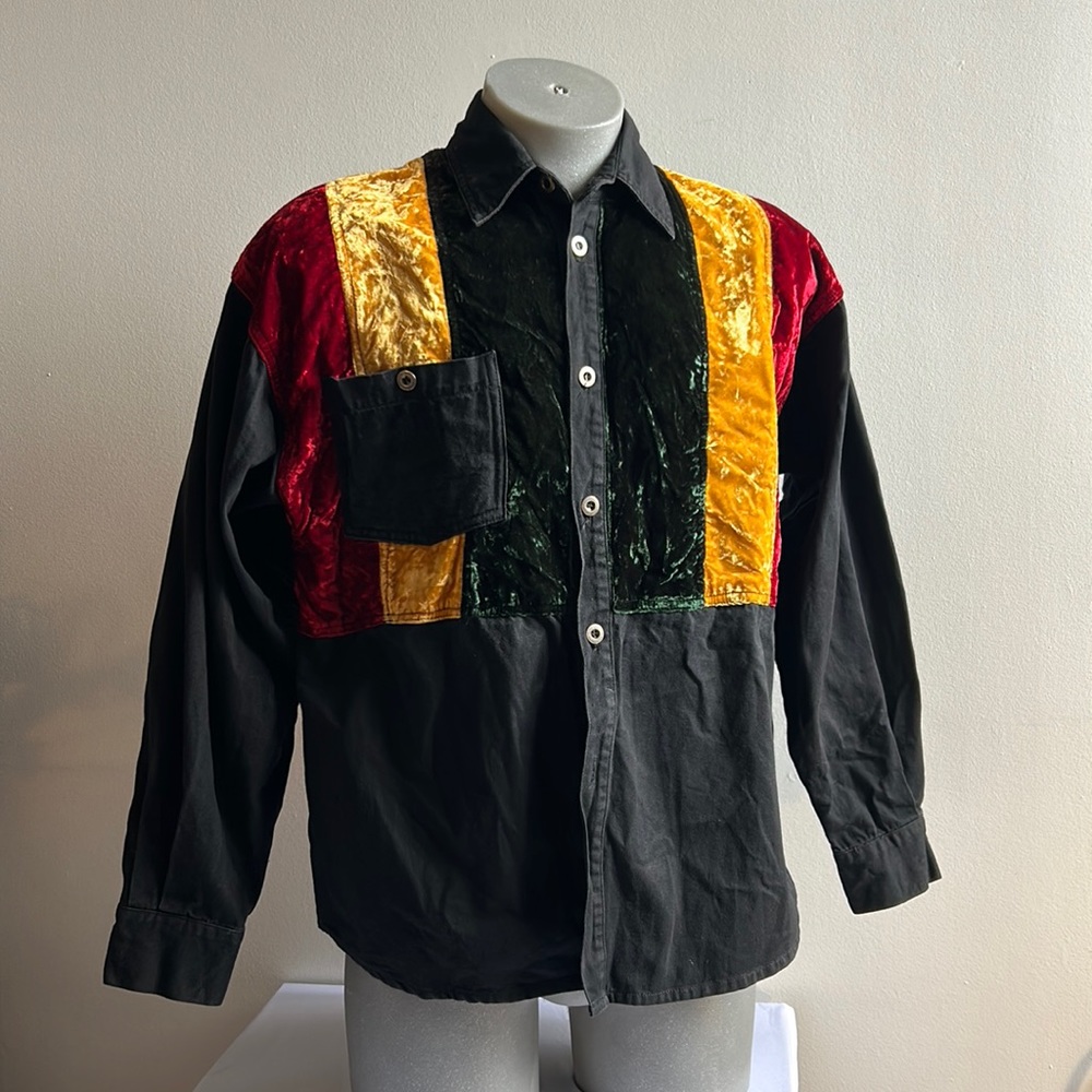 Vintage Machine Button Down Shirt Large